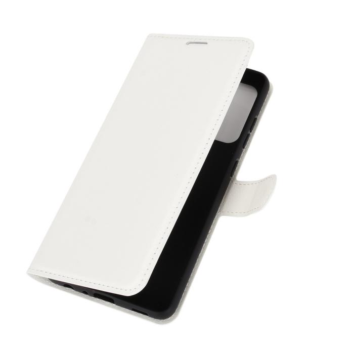 Bild 2,  Samsung Galaxy A72 - Litchi Läder Fodral - Vit