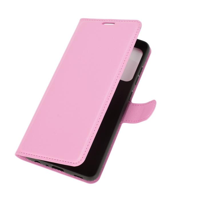 Bild 2,  Samsung Galaxy A72 - Litchi Läder Fodral - Ljus Rosa