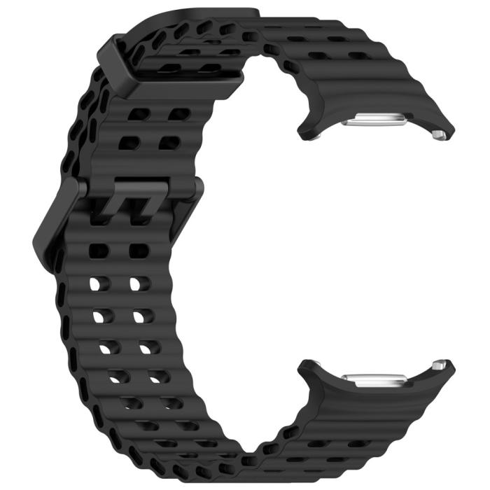 Bild 3,  Galaxy Watch Ultra (2025) / 47 mm Armband Wave Design Svart