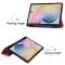  Samsung Galaxy Tab S7 / Tab S8 Fodral Tri-Fold Pennhållare Röd