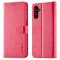 LC.IMEEKE LC.IMEEKE Galaxy A15 4G/5G Fodral Läder Rosa/Röd