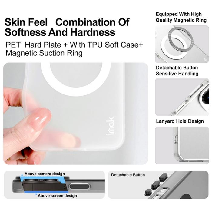 Bild 6, IMAK IMAK Motorola Edge 60 Pro Skal MagSafe Anti Drop Vit