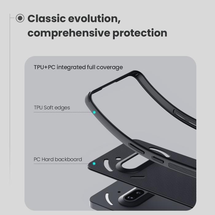 Bild 3, NILLKIN NILLKIN Nothing Phone 3a Skal MagSafe Frosted Shield Svart