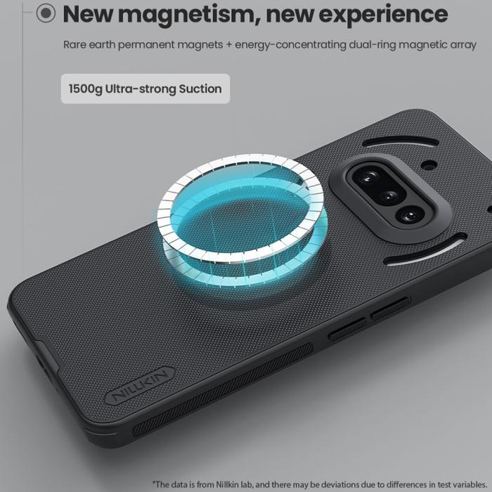 Bild 5, NILLKIN NILLKIN Nothing Phone 3a Skal MagSafe Frosted Shield Svart