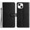 iPhone 15 Fodral Silk Textur Med Snodd Svart