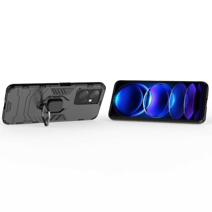 Bild 3,  Xiaomi Redmi Note 12 4G Skal Ring Hybrid Armor Svart