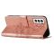  Samsung Galaxy S23 Fodral Fjäril Tryck Roséguld
