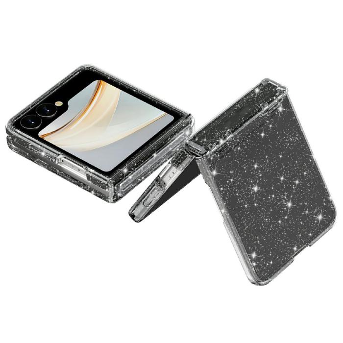 Bild 3,  Samsung Galaxy Z Flip 8 Skal Glitter TPU Svart