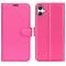  Samsung Galaxy A07 Fodral Litchi Läder Rosa