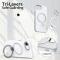  iPhone 17e / 16e Skal MagSafe Kickstand Hybrid Vit