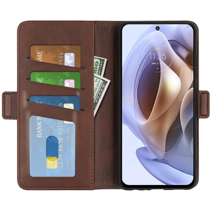Bild 5,  Motorola Moto G31 / G41 Fodral Med Magnetisk Stängning Brun