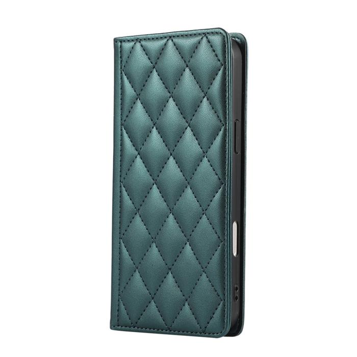 Bild 6,  Samsung Galaxy S26 Plus Fodral RFID Rhombus Läder Grön