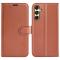 Samsung Galaxy A16 Fodral Litchi Läder Brun