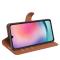  Samsung Galaxy A16 Fodral Litchi Läder Brun