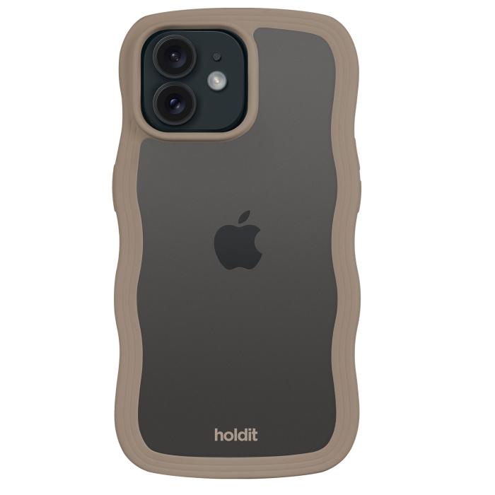 Bild 2, holdit holdit iPhone 12/12 Pro Skal Wavy Mocha Brown Transparent