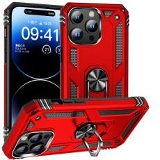  iPhone 15 Pro Max Skal Shockproof Armor Ring R&ouml;d