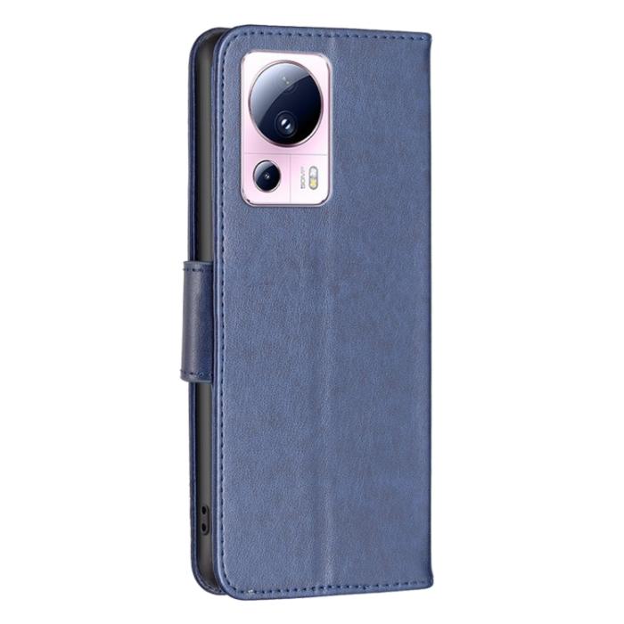Bild 3,  Xiaomi 13 Lite 5G Fodral Med Fjäril Tryck Mörk Blå