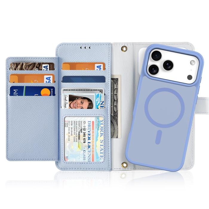 Bild 2, DUX DUCIS DUX DUCIS iPhone 17 Pro Max 2in1 Magnet Fodral Lawa Series Blå