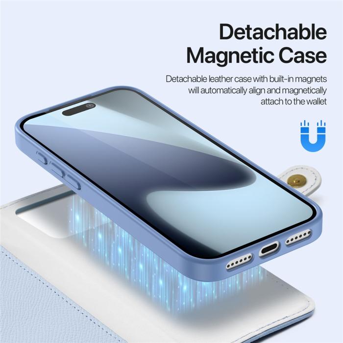Bild 5, DUX DUCIS DUX DUCIS iPhone 17 Pro Max 2in1 Magnet Fodral Lawa Series Blå