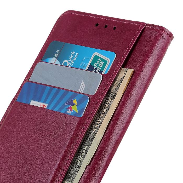 Bild 4,  Xiaomi Redmi 10 5G Fodral Läder Röd