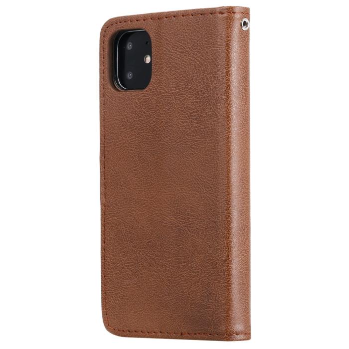 Bild 3,  iPhone 11 - Plånboksfodral/Magnet Skal 2in1 - Brun