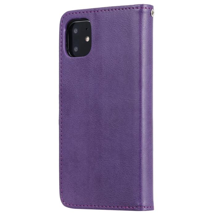 Bild 3,  iPhone 11 - Plånboksfodral/Magnet Skal 2in1 - Lila