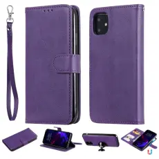  iPhone 11 - Pl&aring;nboksfodral/Magnet Skal 2in1 - Lila
