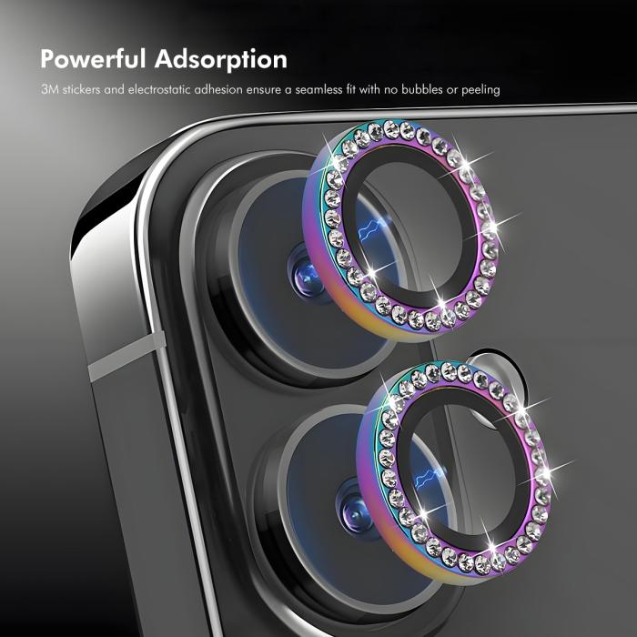 Bild 5, HAT PRINCE HAT PRINCE iPhone 18 Pro/18 Pro Max Linsskydd Enkay Strass