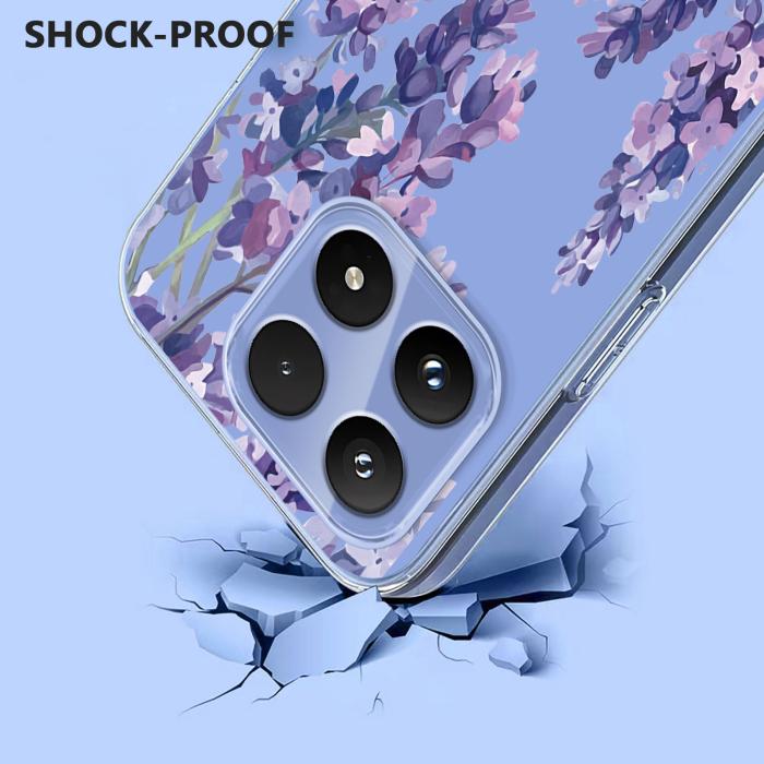 Bild 2,  Xiaomi 17 Skal TPU Blommor Blåregn