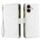 BINFEN BINFEN iPhone 16 Plus Fodral Diamond Multifunktionell Vit