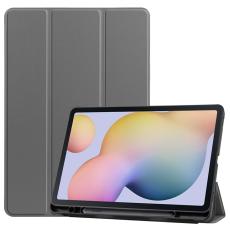  Samsung Galaxy Tab S7 / Tab S8 Fodral Tri-Fold Pennh&aring;llare Gr&aring;