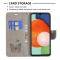  Samsung Galaxy A13 4G Fodral Butterfly Tryck Grå