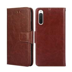  Sony Xperia 10 IV Fodral L&auml;der Brun