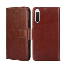  Sony Xperia 10 IV Fodral L&auml;der Brun