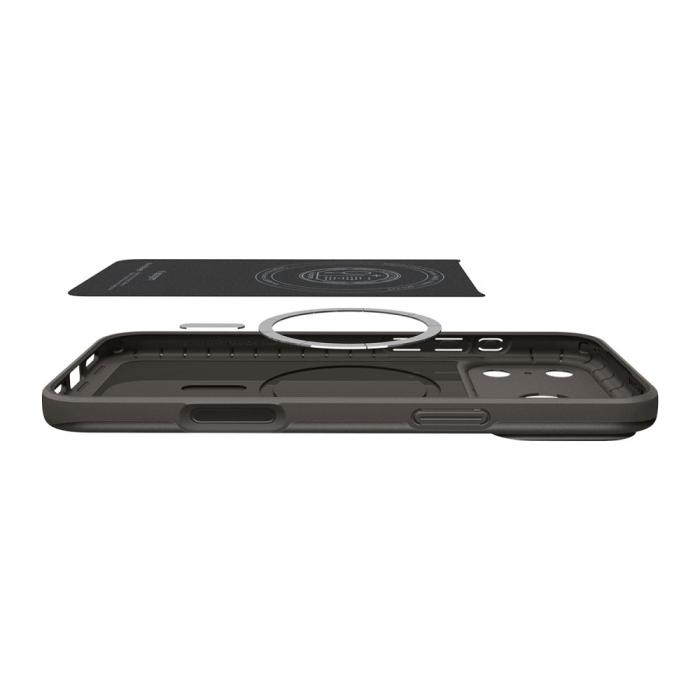 Bild 6, Spigen Spigen iPhone 18 Pro / 17 Pro Skal MagSafe Thin Fit Gunmetal
