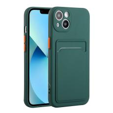  iPhone 13 Mini Skal Med Kortfack M&ouml;rk Gr&ouml;n