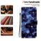  Honor 400 Smart Fodral Läder Ink Blue Flower