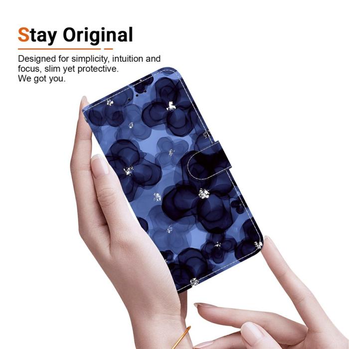 Bild 5,  Honor 400 Smart Fodral Läder Ink Blue Flower