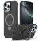  iPhone 16 Pro Skal MagSafe Kickstand Hybrid Svart