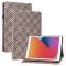  iPad 10.2 2019/2020/2021 Fodral Vävd Textur Brun