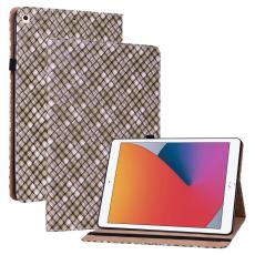  iPad 10.2 2019/2020/2021 Fodral V&auml;vd Textur Brun