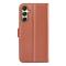  Samsung Galaxy A16 Fodral Litchi Läder Brun