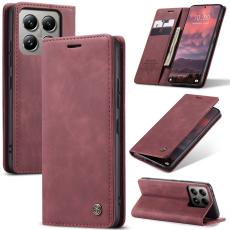CASEME CASEME Xiaomi 14T Pro Fodral Flip L&auml;der Vinr&ouml;d