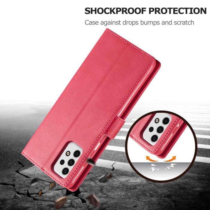 Bild 2, LC.IMEEKE LC.IMEEKE Samsung Galaxy A23 5G Fodral Läder Röd/Rosa