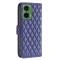  Motorola Moto G35 5G Fodral Diamond Läder Blå