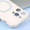  iPhone 15 Pro Skal MagSafe Liquid Silikon Vit