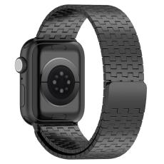  Apple Watch 42/44/45/46/49 mm Armband Magnetisk Loop Svart