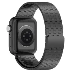  Apple Watch 42/44/45/46/49 mm Armband Magnetisk Loop Svart