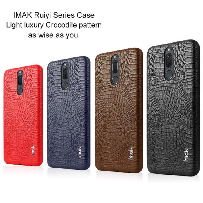 Bild 4, IMAK Huawei Mate 10 Lite - IMAK Krokodil Skal - Svart