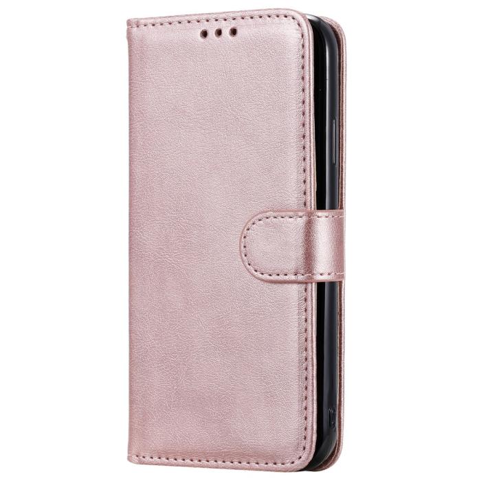 Bild 2,  iPhone 11 - Plånboksfodral/Magnet Skal 2in1 - Roséguld